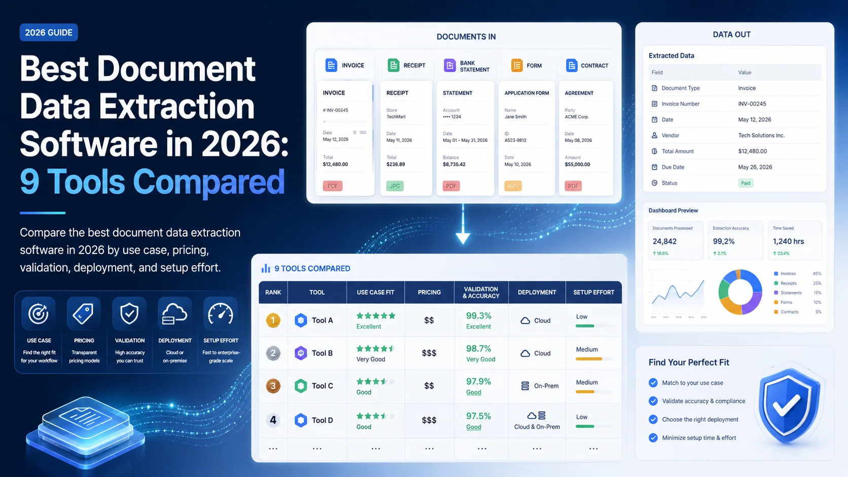 9 beste Tools zur Dokumentdatenextraktion 2026 im Vergleich