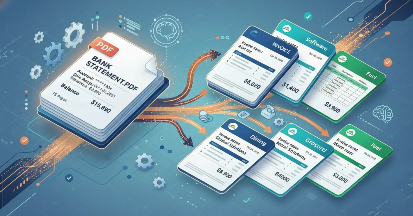 How to Convert PDF Bank Statement to Excel and Categorize Transactions
