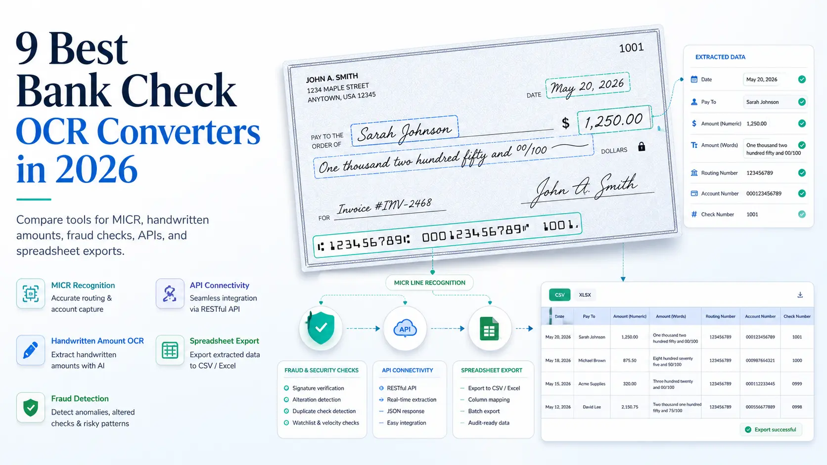 9 Best Bank Check OCR Converters in 2026