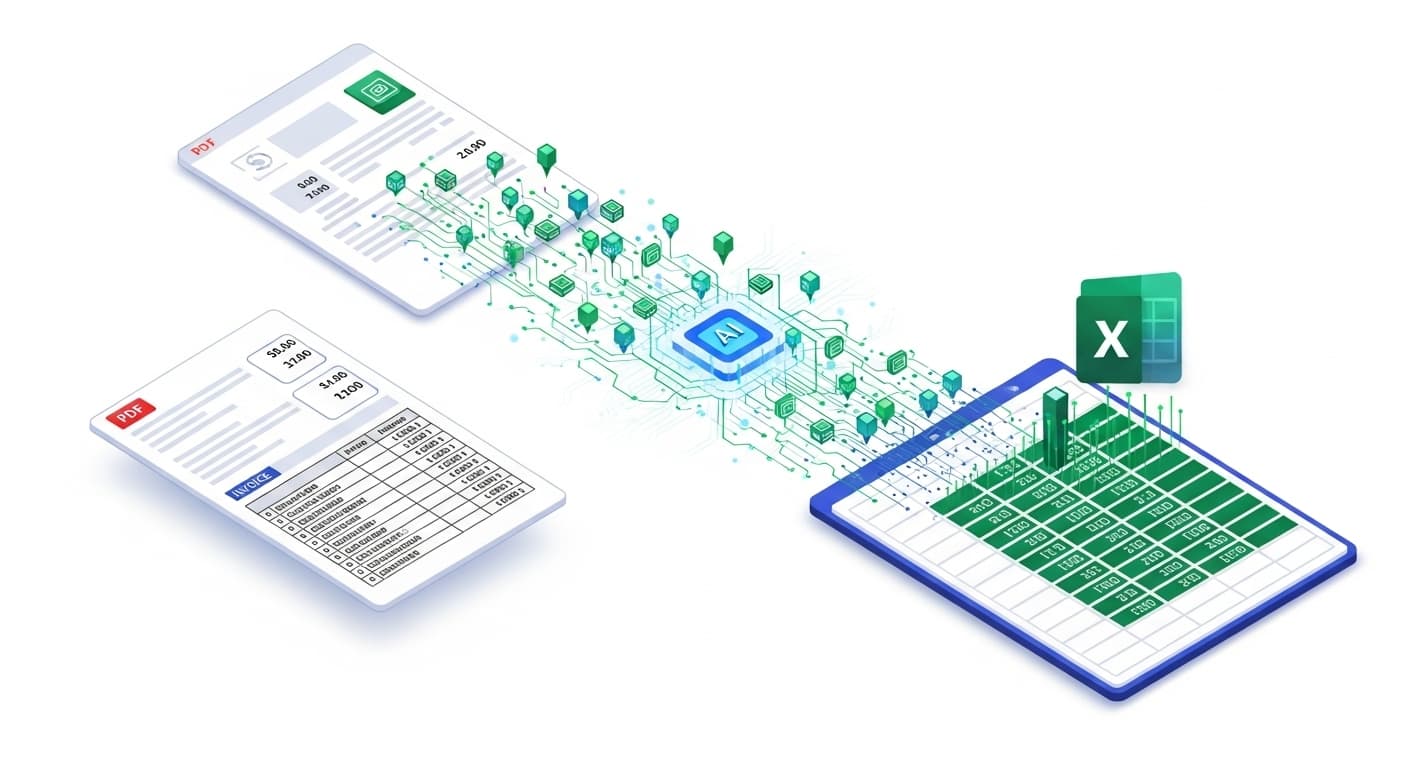 Jak konwertować faktury PDF do Excela lub CSV, łącznie z pozycjami