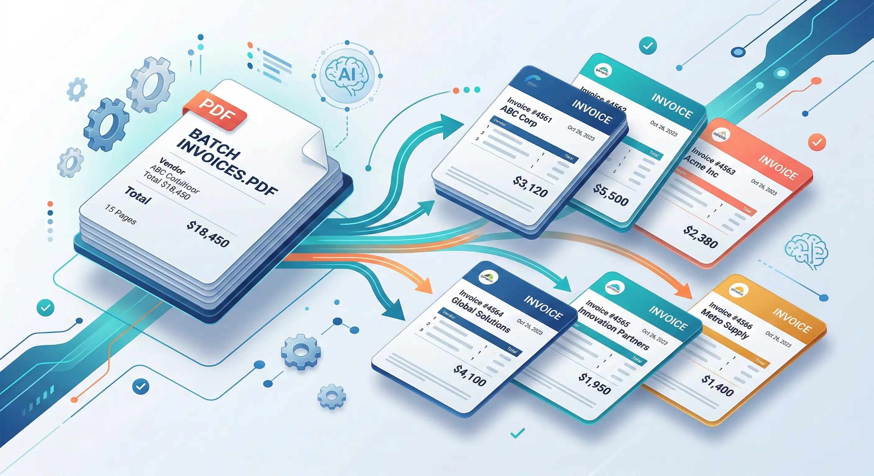 How to Automatically Split PDFs with Multiple Invoices